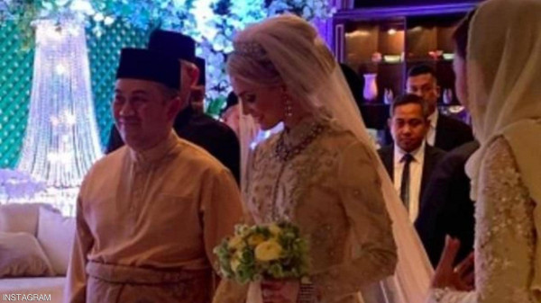زفاف أسطوري لولي العهد الماليزي على "حسناء سويدية"