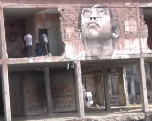 شاهد: كيف تحول المجمع الايطالي "المُدمر" بغزة إلى لوحات فنية جذابة‎