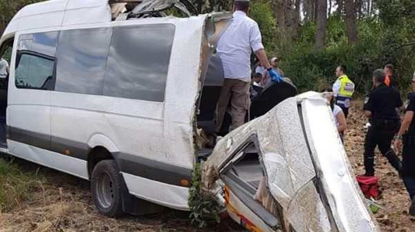 شاهد: مصرع 4 إسرائيليين وإصابة 10 آخرين بحادث سير بالقدس