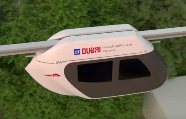 دبي تبهر السياح بالنقل المعلق "تلفريك"فائق السرعة