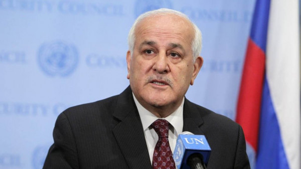 منصور: نطالب المجتمع الدولي بالتمسك بقراراته والدفاع عن المبادئ المتعلقة بقضية فلسطين