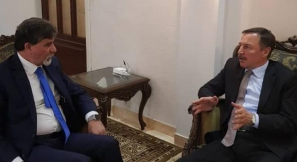 السفير عبد الهادي يضع سفير روسيا بصورة مستجدات القضية الفلسطينية
