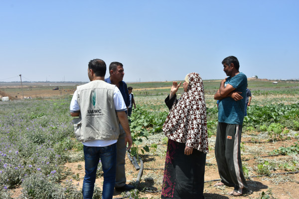 العمل الزراعي بغزة ينفذ زيارة ميدانية للمناطق الشرقية لبلدة جباليا