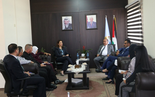 وزير العدل يبحث مع رئيس الإحصاء الفلسطيني تعزيز التعاون
