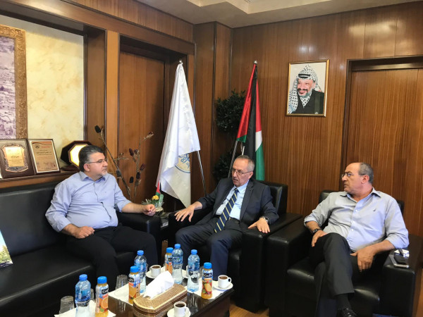 رئيس جامعة النجاح الوطنية يستضيف النائب يوسف جبارين