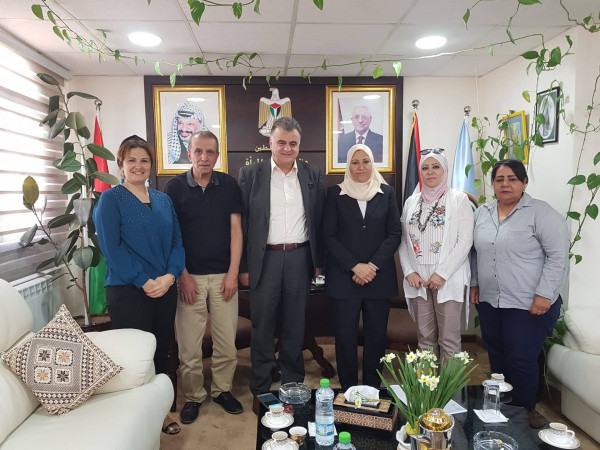 حمد تلتقي أمين عام الإتحاد العام لنقابات عمال فلسطين