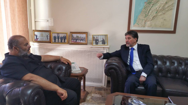 السفير عبد الهادي يبحث مع سفير لبنان آخر مستجدات القضية الفلسطينية