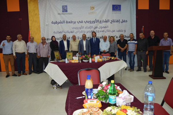 افتتاح مشروع الشارع الأوروبي في قرية برطعه بمحافظة جنين