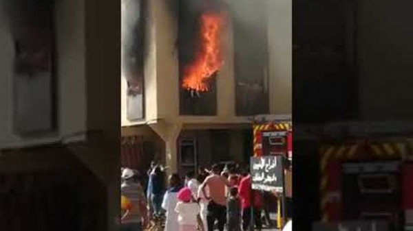طفلة تحترق أمام أعين الناس في المغرب