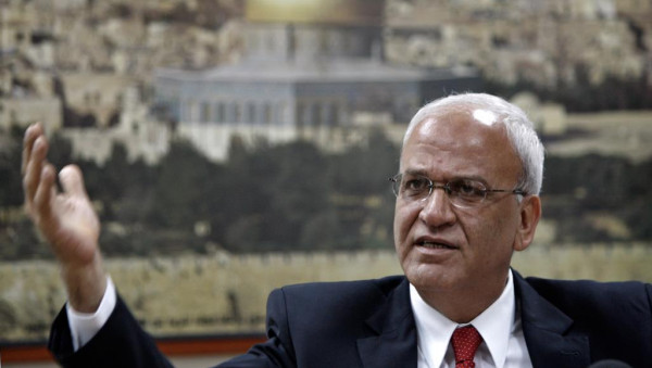 عريقات: لن يكون هناك حل إلا بانهاء الاحتلال الإسرائيلي من فلسطين