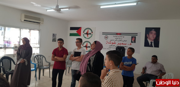 النضال الشعبي تطلق مخيم "سمير غوشة" الأول للعمل التطوعي في طولكرم