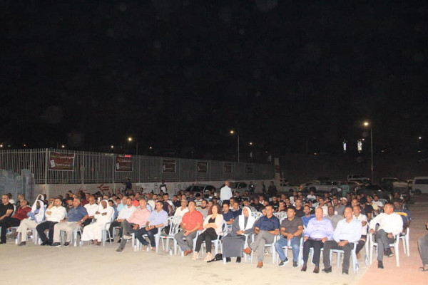 حزب الوحدة الشعبية ينظم مهرجانا انتخابيا في مدينة رهط