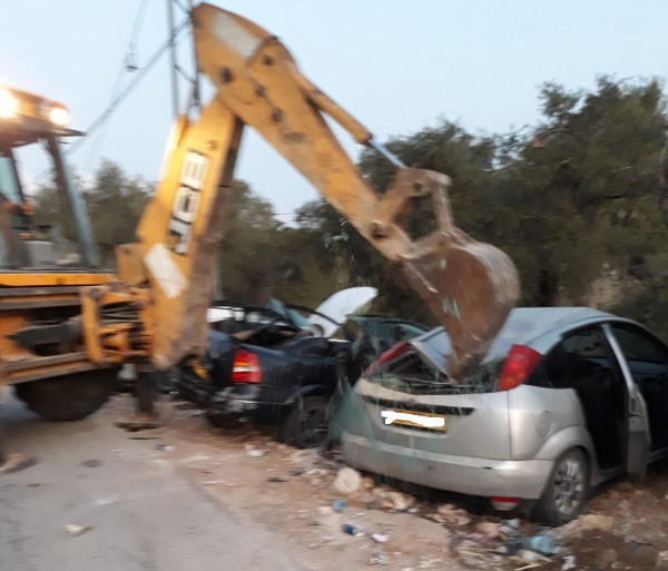 الشرطة والأجهزة الأمنية تتلف 90 مركبة غير قانونية غرب رام الله