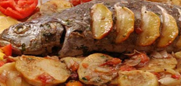 صينية السمك مع البطاطس