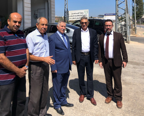 رئيس مجلس أمناء جامعة بوليتكنك يتفقد مركز فحص السيارات ببيت لحم