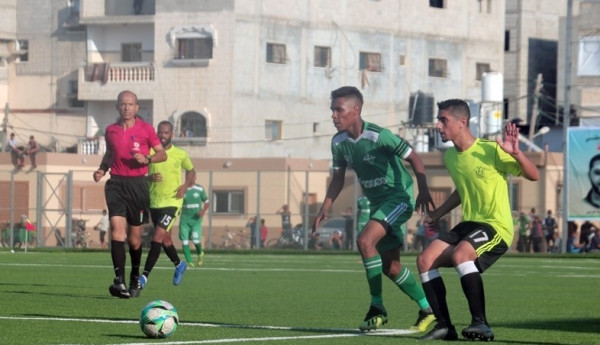 افتتاح الجولة الثالثة من بطولة الدوري الممتاز لكرة القدم بغزة