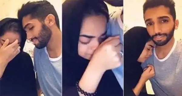 انهيار فنانة خليجية بعد تسريب فيديو لها