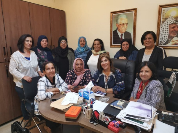 أمينة سرالاتحاد العام للمراة الفلسطينية تلتقي الهيئة الإدارية لفرع لبنان