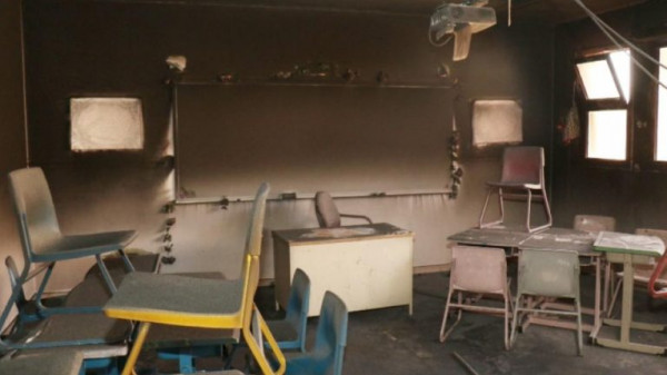 طالب سعودي يحرق فصله الدراسي لسبب مُخيف