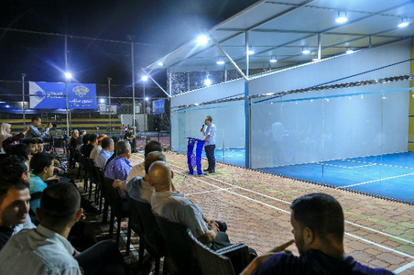 نادي"تشامبيونز" يحتفل بافتتاح أول ملعبين لرياضة "السكواش" بغزة