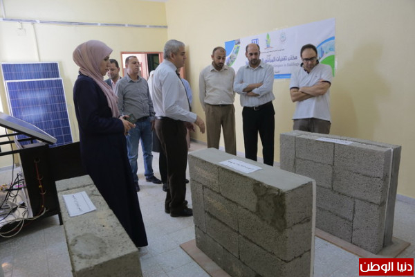 افتتاح مختبر تقنيات المباني الموفرة للطاقة في الجامعة الإسلامية