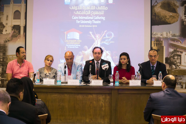 الملحقية الثقافية تشارك في المؤتمر الصحفي "ملتقى القاهرة الدولي الثاني للمسرح الجامعي"