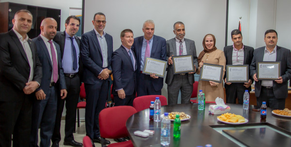 تكريم الفريق الفلسطيني الفائز بجائزة التميز في الرعاية الصحية 2019