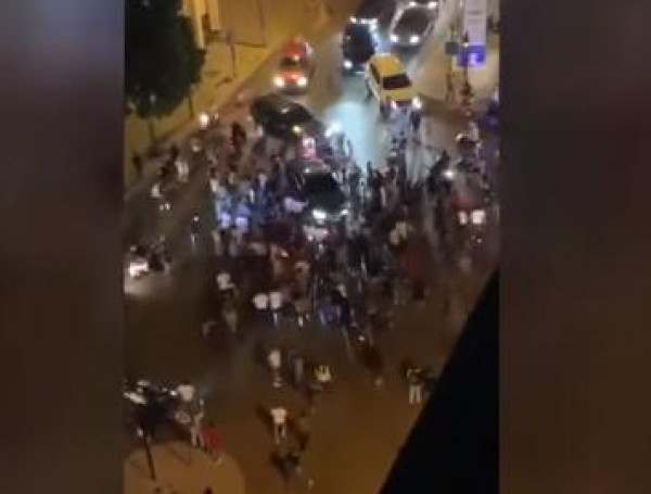 فيديو: إطلاق النار بسبب أحد المسؤولين يثير غضب المحتجين وسط بيروت
