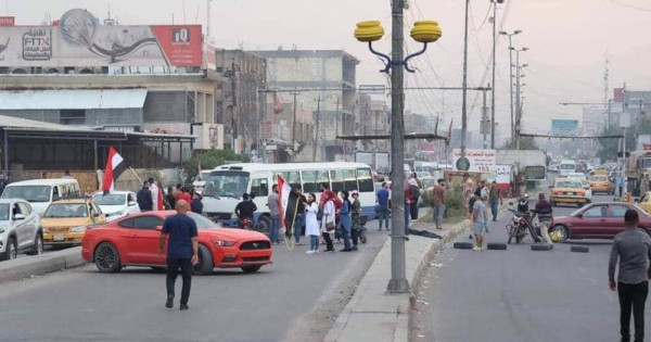 إضراب عام في شرق بغداد وقطع طرق رئيسية بالمدينة