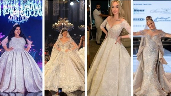 أسعار خيالية لفساتين زفاف النجمات