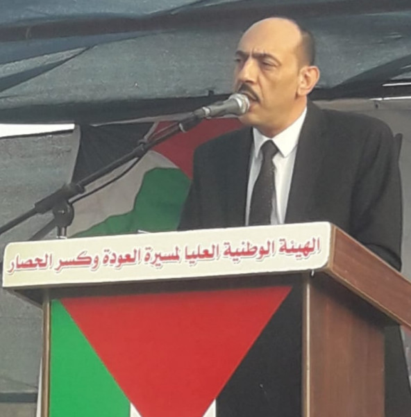 عاكف المصري: مسيرات العودة جسدت الوحدة الوطنية وستبقى مستمرة بطابعها السلمي والشعبي عاكف المصري: مسيرات العودة جسدت الوحدة الوطنية وستبقى مستمرة بطابعها السلمي والشعبي