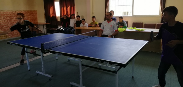 مديرية التربية والتعليم شمال غزة تختتم بطولة تنس الطاولة للبنين