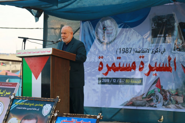 بحر: لن نسمح أن تكون غزة مسرح دعاية للانتخابات الإسرائيلية