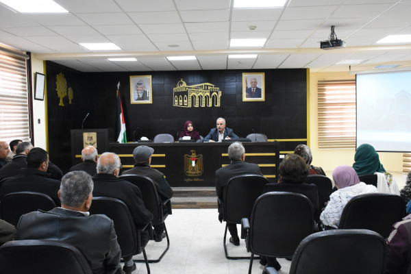 محافظة سلفيت تعقد لقاءً تعريفياً حول الواقع الجيو سياسي بالمحافظة