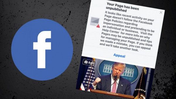 (فيسبوك) يحذف شبكة حسابات وهمية تنشر مواد مؤيدة لترامب  9999015512