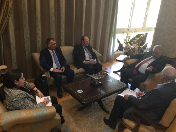 غنيم يلتقى الرئيس والامين العام للمجلس العربي للمياه