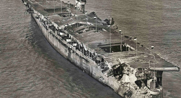 شاهد: حطام سفينة حربية يظهر بعد 100 عام على غرقها ويختفي بشكل مريب