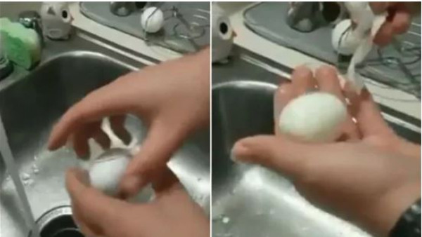 حيلة عجيبة لتقشير البيض في 10 ثواني