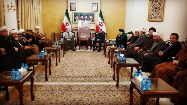 مجلس علماء فلسطين يشارك بمناسبات تأبين سليماني والمهندس بلبنان