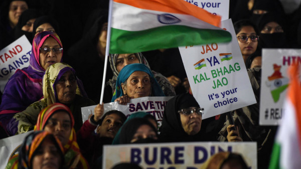اعتصامات كبيرة للمسلمين في الهند ضد قانون المواطنة