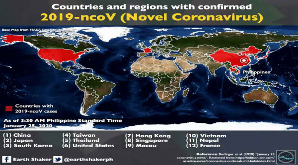 12 دولة يفتك بها فيروس "كورونا" الجديد حتى الآن