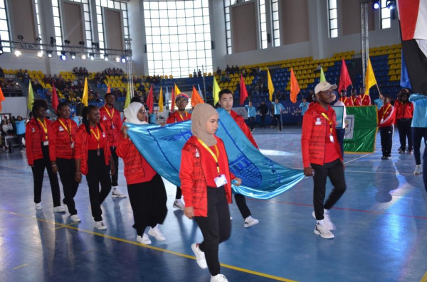 محافظ الاسماعيلية يشهد افتتاح فعاليات الملتقى الرياضى الأول للطلاب الوافدين