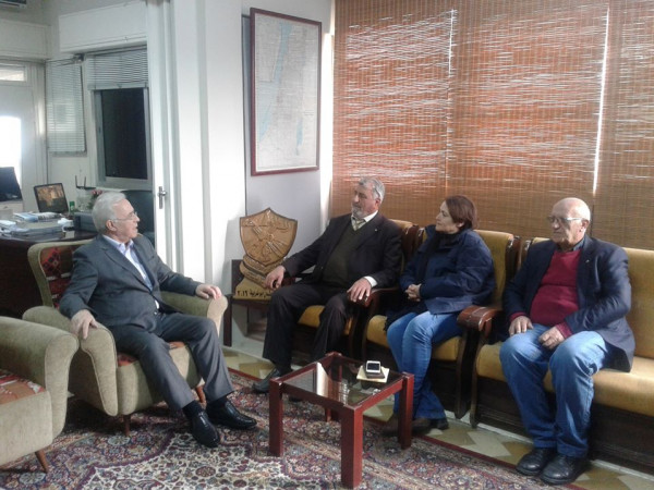 الدكتور الرفاعي يستقبل الأمين العام لاتحاد عمال فلسطين بالعاصمة دمشق