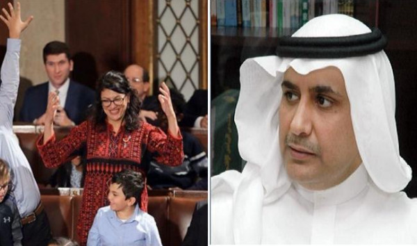 أكاديمي سعودي يُهاجم رشيدة طليب بسبب "الثوب الفلسطيني": "عودي لبلدك وسأعطيكي شقة"