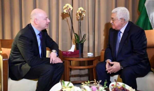 غرينبلات: "صفقة القرن" فرصة تاريخية وعباس ليس قائد للفلسطينيين في غزة