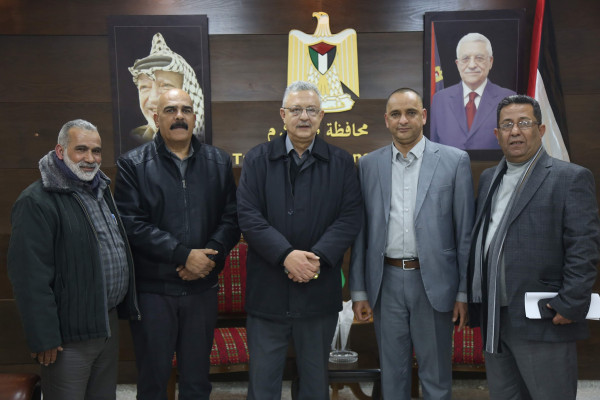 المحافظ أبو بكر يستقبل المدير الجديد لمديرية الأمن الوقائي بطولكرم