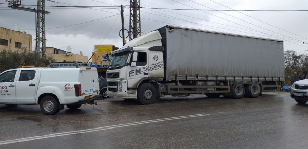 ضبط شاحنة محملة بمنتجات زراعية مُهربة من إسرائيل