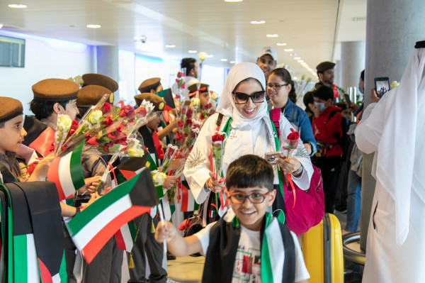 مطار أبوظبي الدولي يحتفي باليوم الوطني الكويتي