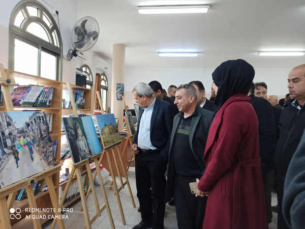 قلقيلية : وزارة الثقافة تفتتح معرض بصمات تعبيرية للفن التشكيلي