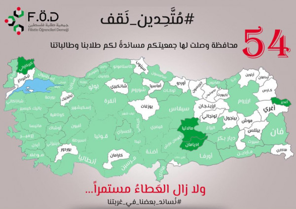 جهود متواصلة لمساندة طلبة فلسطين بتركيا في ظل جائحة كورونا